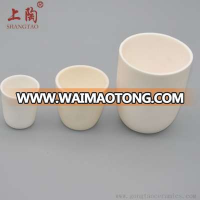 wholesale alundum crucible alumina ceramic crucible for melting