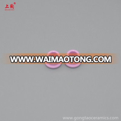 ceramic eyelet yarn guide for textile machine